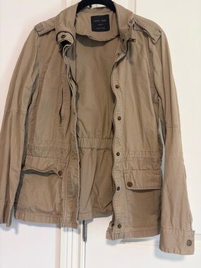 Love Tree Womens  Beige Military Field Jacket